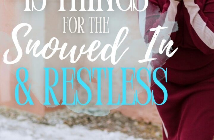 Genevieve on a snow day — productivity list and permission to do nothing
